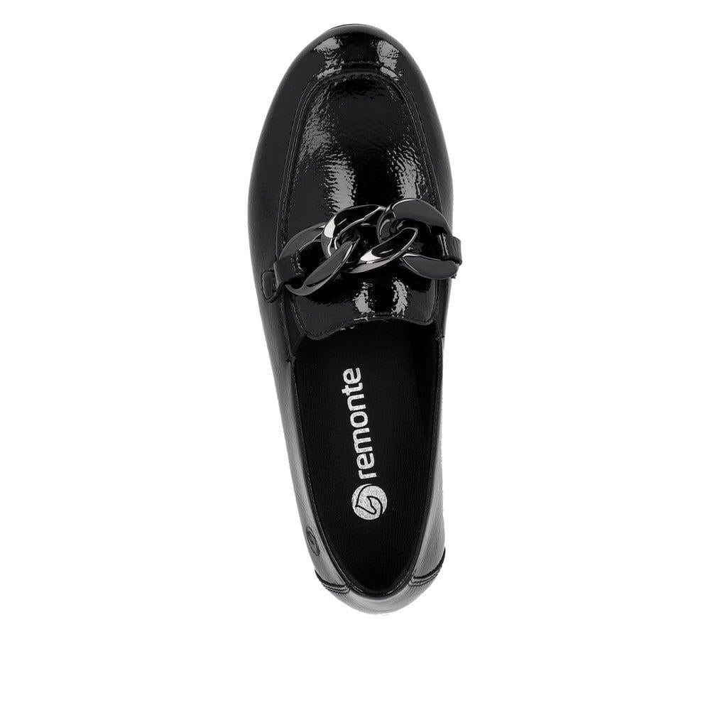 Remonte D0K00-00 Black Leather Loafers