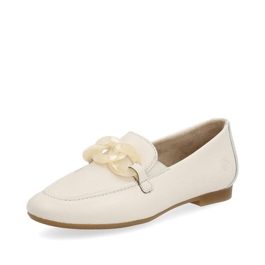 Remonte D0K00-80 White Leather Loafers