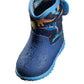 Muddies Puddle Dino Blue Infants Kids Warm Wellies Boots