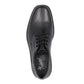 Rieker Mens B0001-00 Black Leather Gibson Lace Up Wide Fit Work Dress Shoes