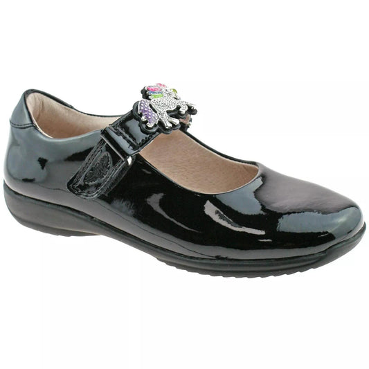 Lelli Kelly LK8312 (DB01) Blossom Black Patent Interchangeable School Shoes