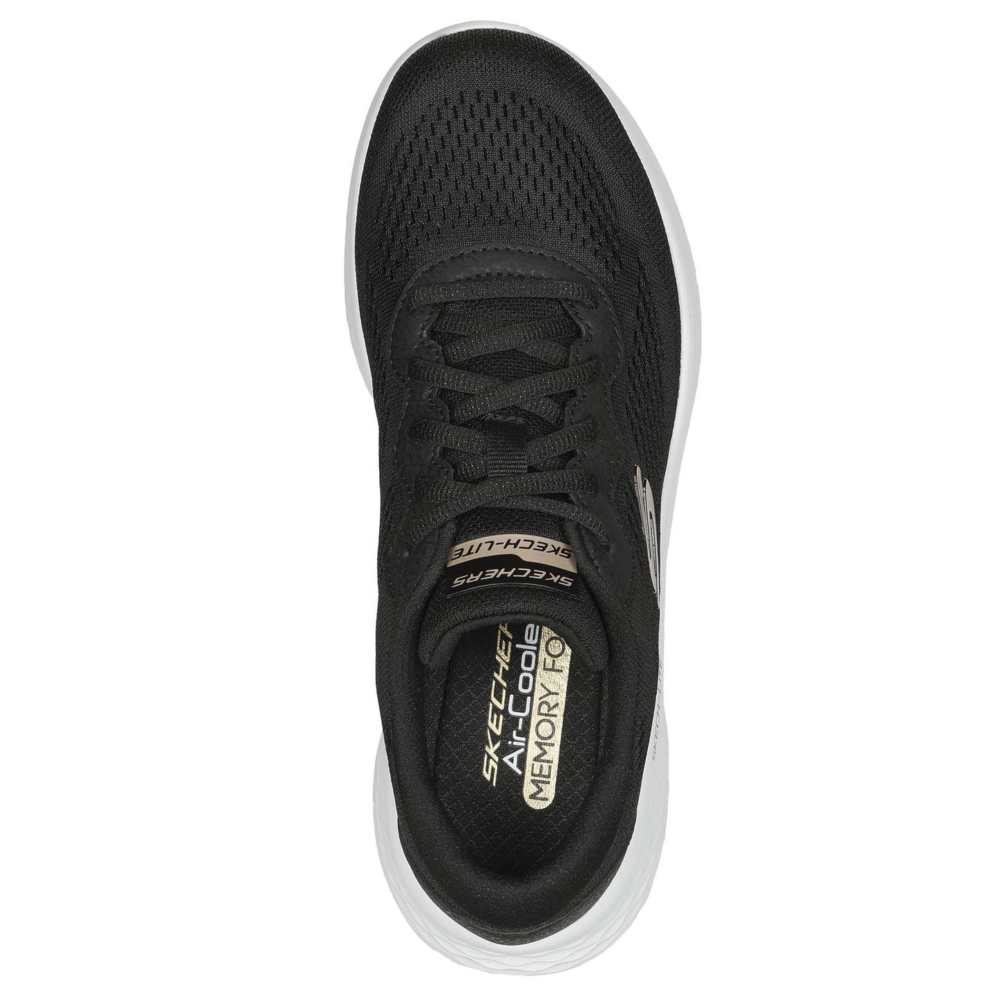 Skechers Skechlite Pro Perfect Time Black Rose Gold Vegan Trainers Shoes