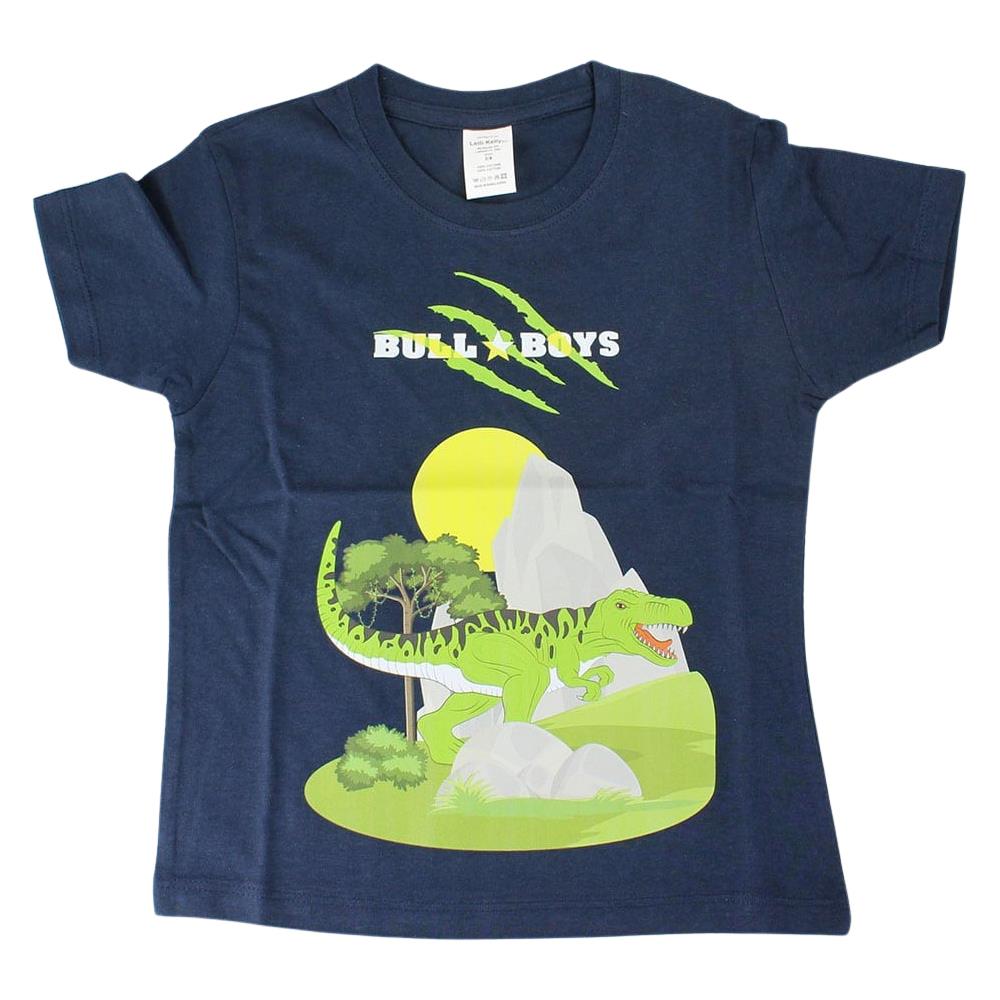 Bull Boys DNYA2391 Dinosaur Red Navy T-Shirt