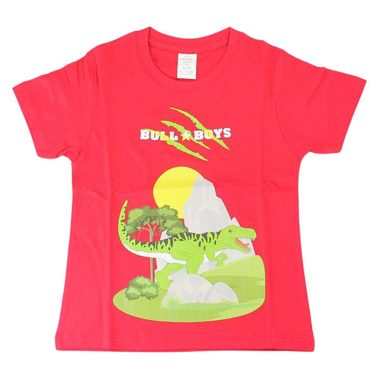 Bull Boys DNYA2391 Dinosaur Red Navy T-Shirt