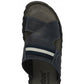 Lotus Mens Bastion Dark Navy Blue Leather Slip On Mule Sandals