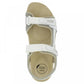 Free Spirit Womens Frisco White Leather Adjustable Sandals