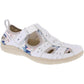 Free Spirit Womens Cleveland White Multi Leather Closed Sandals