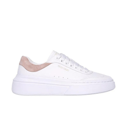 Skechers Womens Codova Classic Best Behaviour White Pink Court Classic Trainers