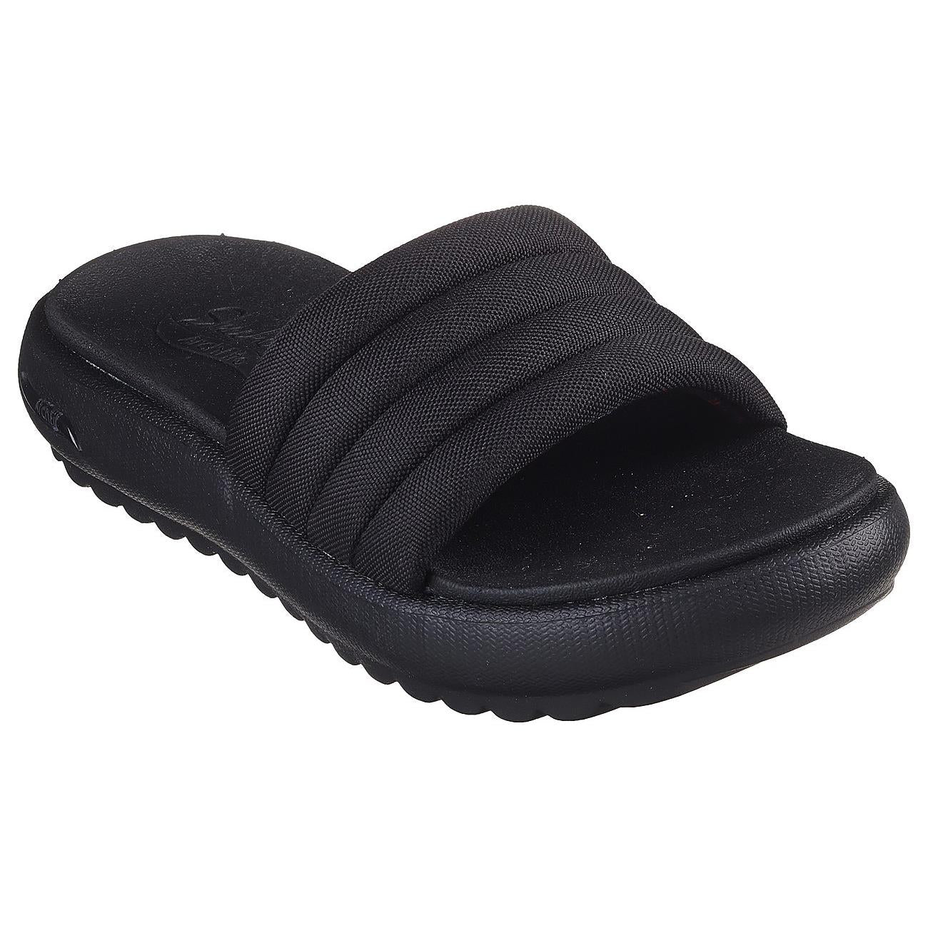 Skechers Womens Arch Fit Cloud Black Vegan Slider Sandals 119782/BBK