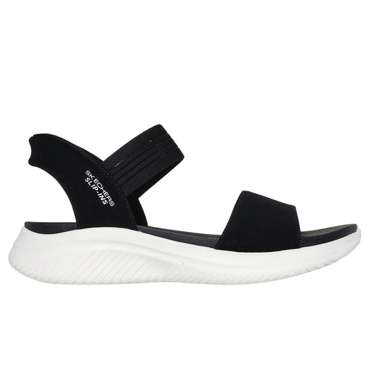 Skechers Womens Slip Ins Ultra Flex 3.0 Summerville Black Sandals