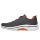 Skechers Mens Go Walk Arch Fit Idyllic 2 Charcoal Orange Lightweight Trainers