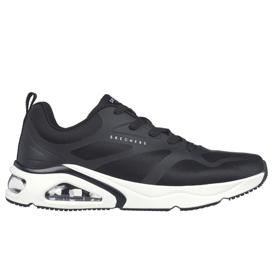 Skechers Mens Tres-Air Uno Revolution-Airy Black Lace Up Trainers