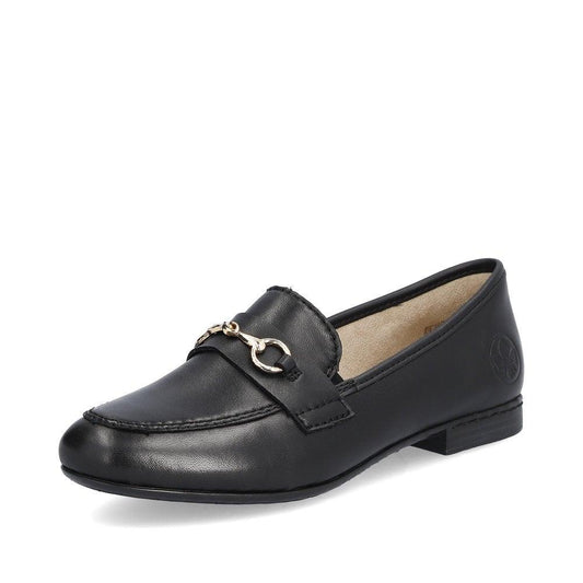 Rieker 51764-00 Black Loafer Shoes