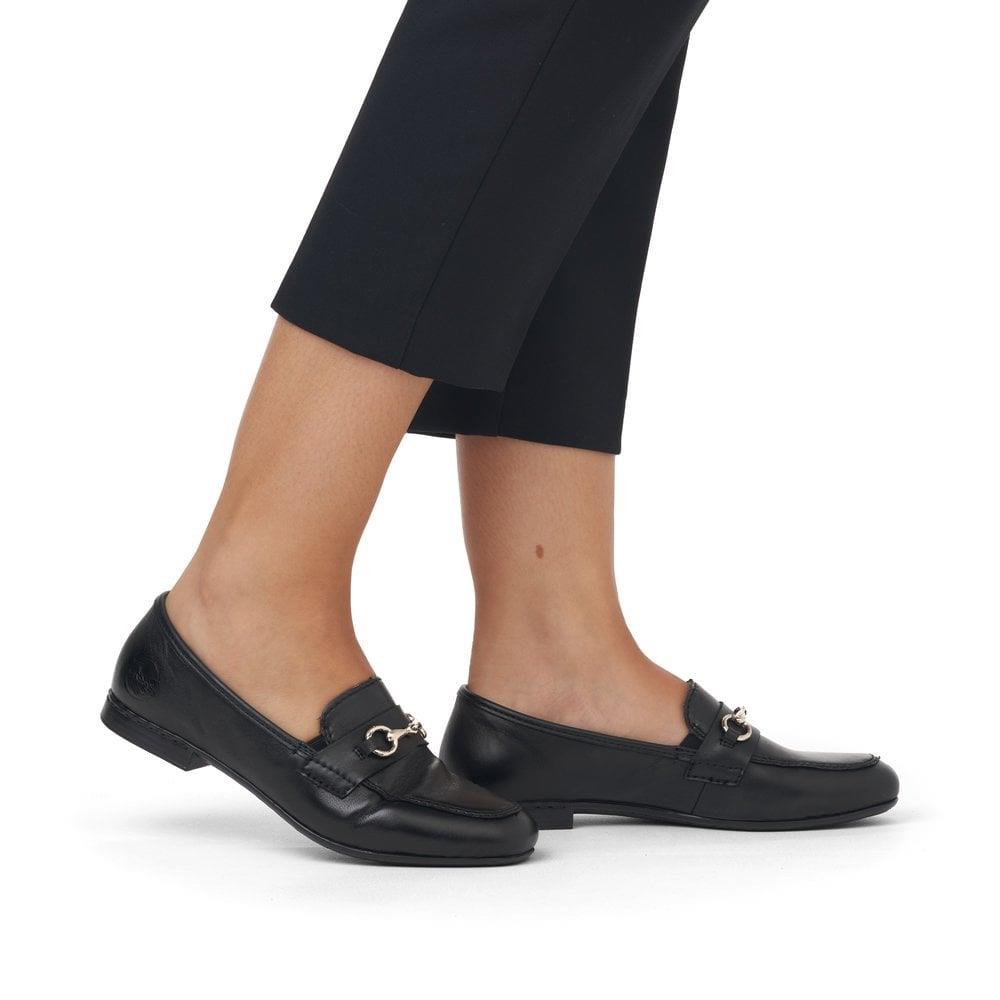 Rieker 51764-00 Black Loafer Shoes