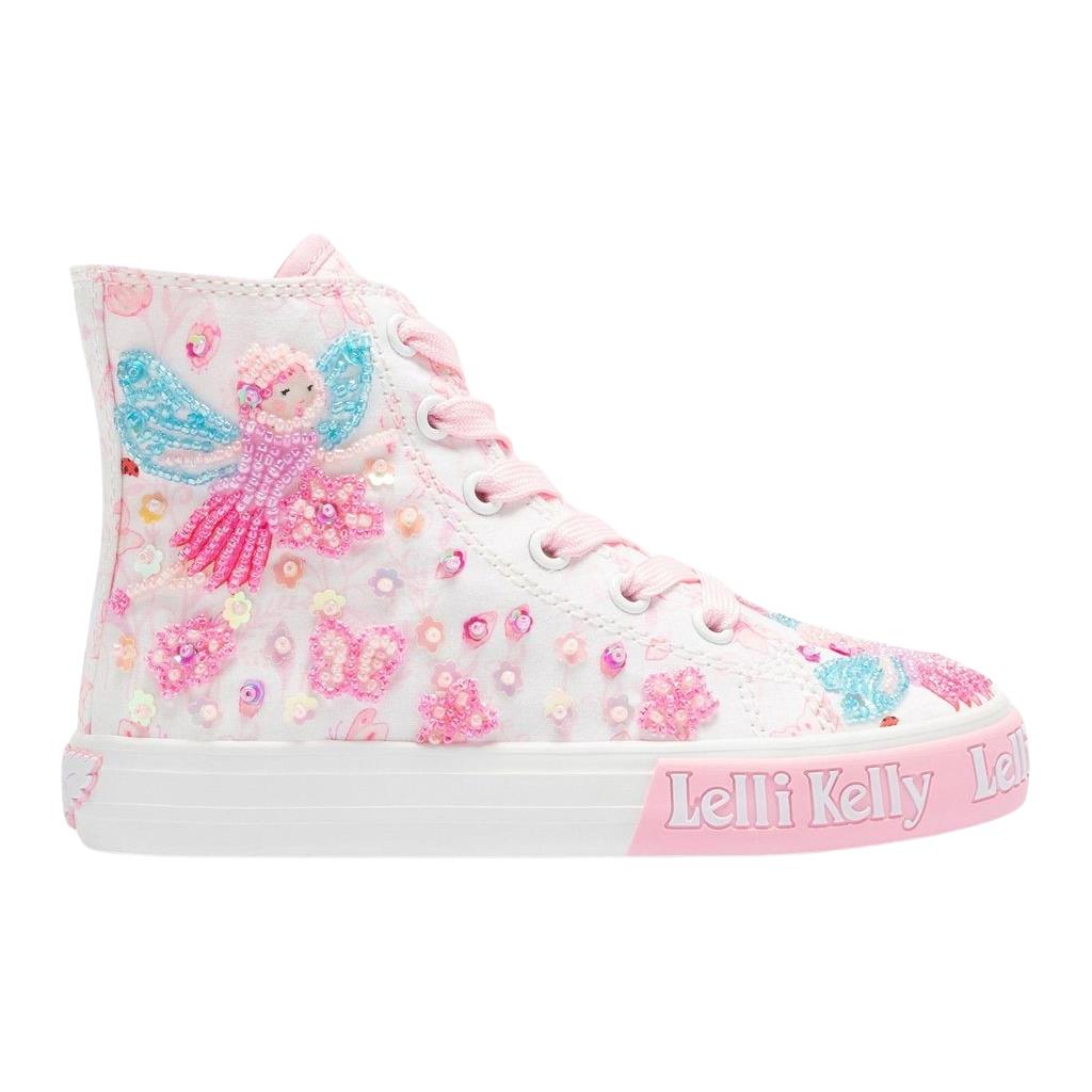 Lelli Kelly LK4166 (BI02) Fairy White Canvas Baseball Boots