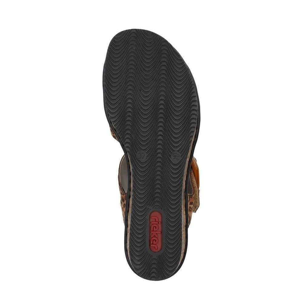 Rieker Womens Rieker Womens 68176-90 Brown Leopard Print