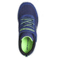 Skechers Kids Microspec Zovrix Navy Lime Lightweight Trainers Shoes