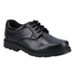 Hush Puppies Oliver Snr Black Leather Senior School Shoes