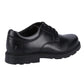 Hush Puppies Oliver Snr Black Leather Senior School Shoes