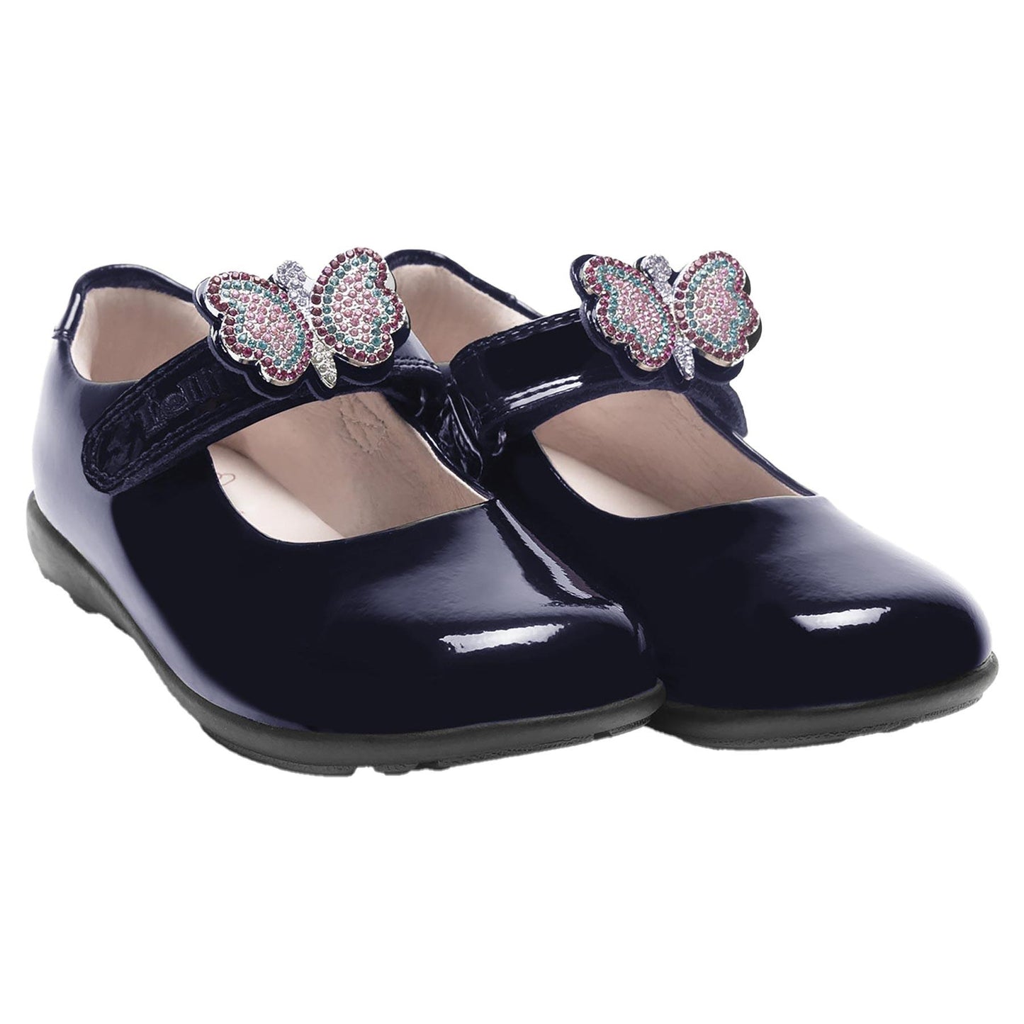 Lelli Kelly LK8641 Luna Butterfly Patent Wide Fit G School Shoes