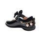 Lelli Kelly LK8428 (NE03) Annie Love Heart Black Patent School Shoes