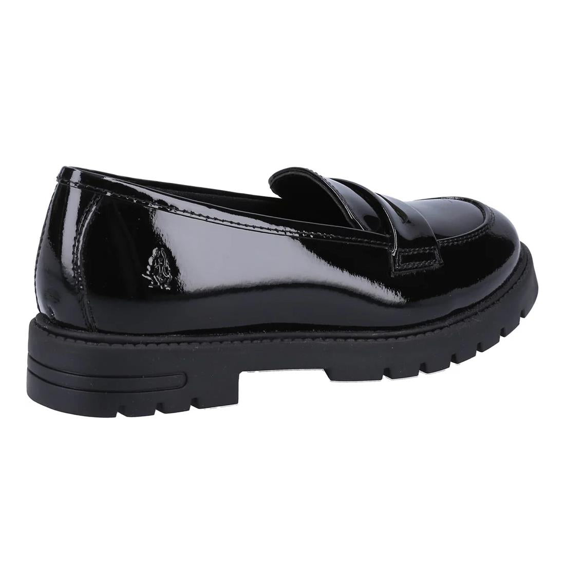 Hush Puppies Hazel Snr Black Patent School Shoes