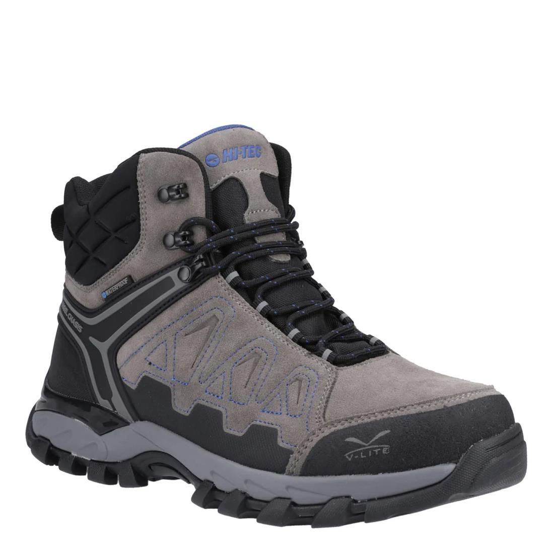 Hi-Tec Mens V-Lite Explorer Charcoal/Grey D of E Recommended Waterproof Walking Boots