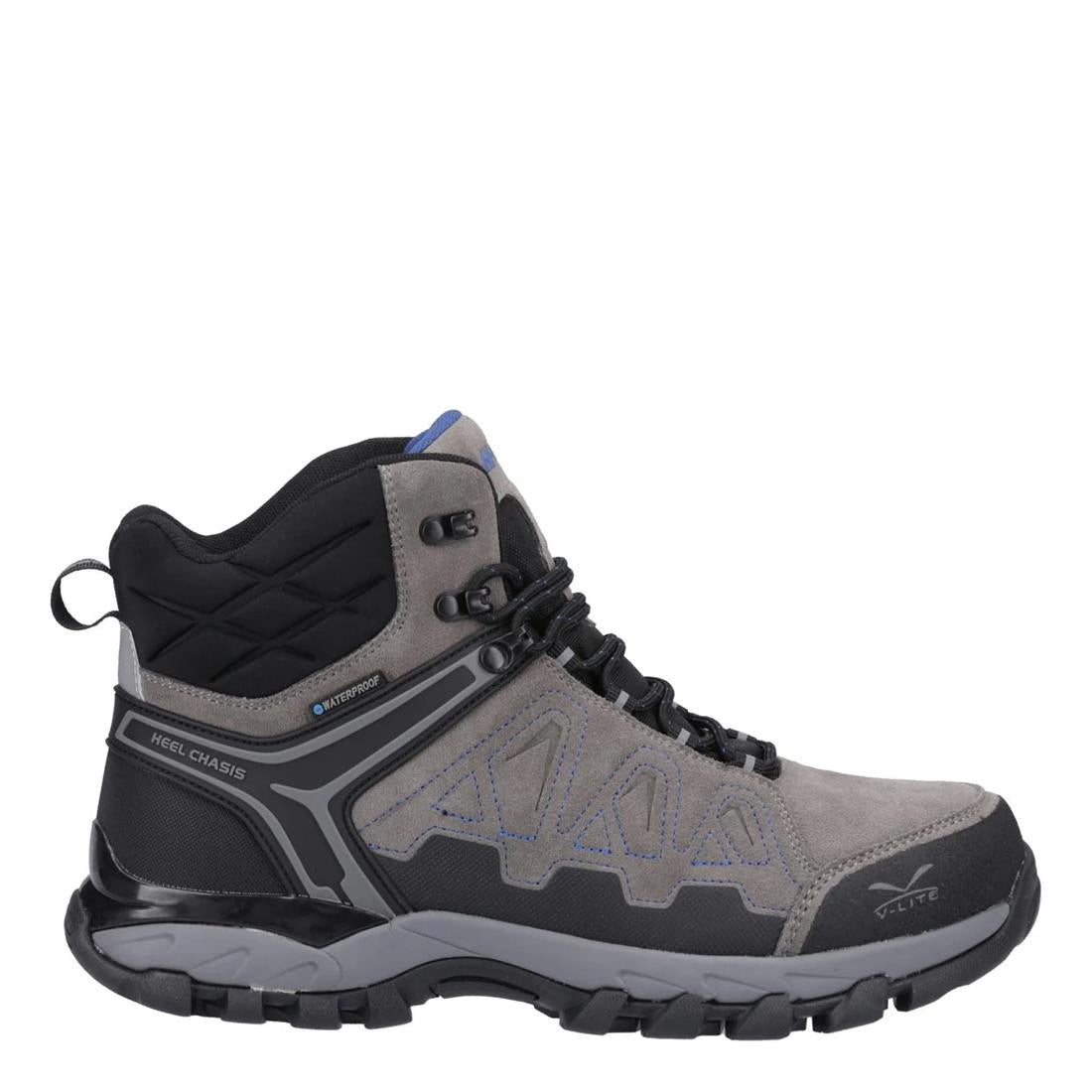 Hi-Tec Mens V-Lite Explorer Charcoal/Grey D of E Recommended Waterproof Walking Boots