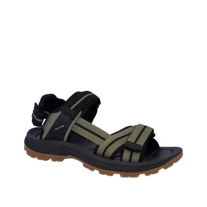 Hi-Tec Mens Sierra Olive Black Lightweight Adjustable Vegan Sandals