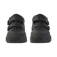 Kickers Junior Boys Stomper Mid Black Leather Double Strap Shoes