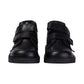 Kickers Infant Boys Kick Hi Scuff Black Leather Adjustable School Shoes