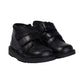 Kickers Infant Boys Kick Hi Scuff Black Leather Adjustable School Shoes