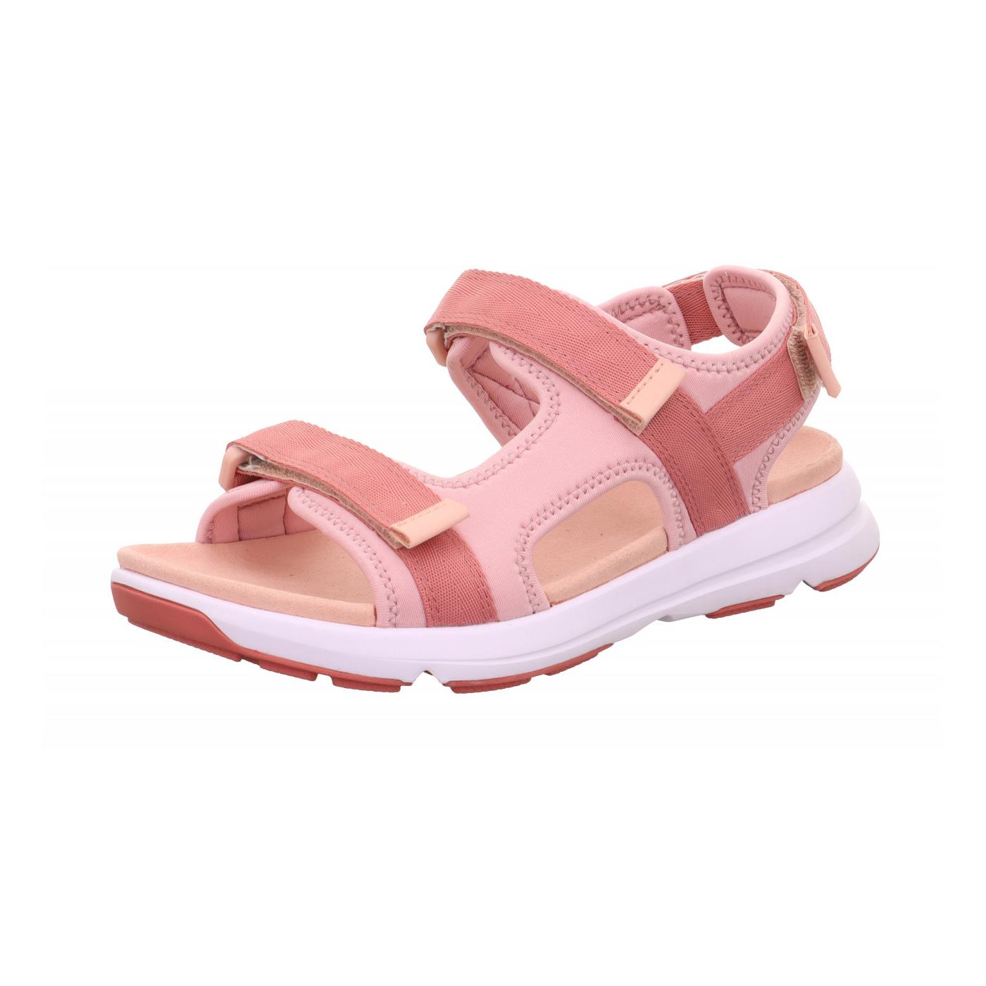 Legero Womens Liberty Saphira Pink Wide Fit Adjustable Vegan Sandals