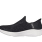 Skechers Womens Relaxed Fit Sport Black Slip Ins Shoes