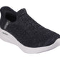 Skechers Womens Relaxed Fit Sport Black Slip Ins Shoes