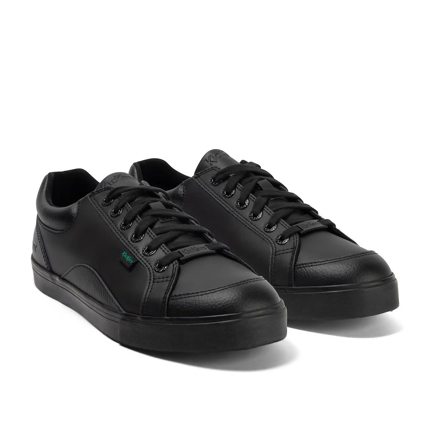 Kickers Mens Tovni Lo Mix Leather Black School/Work Shoes