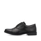 Rieker Mens 10317-00 Leather Lace Up Wide Fit Work Formal Shoes