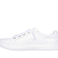 Skechers Womens Bobs D’Vine Instant Delight White Faux Leather Vegan Shoes