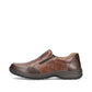 Rieker Mens Brown Faux Leather Extra Wide Slip On Casual Shoes