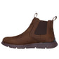 Skechers Mens Ausustino Paulo Chocolate Leather Chelsea Boots