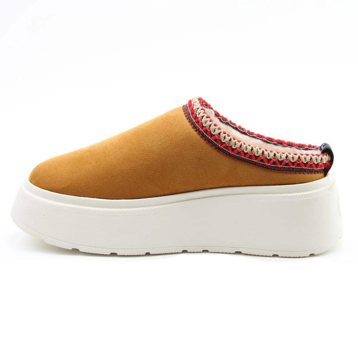 Heavenly Feet Womens Franca Chestnut Slip On Vegan Shoes