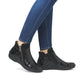 Remonte R7677-03 Black Wide Fit Fleece Lined Side Zip Ankle Boots