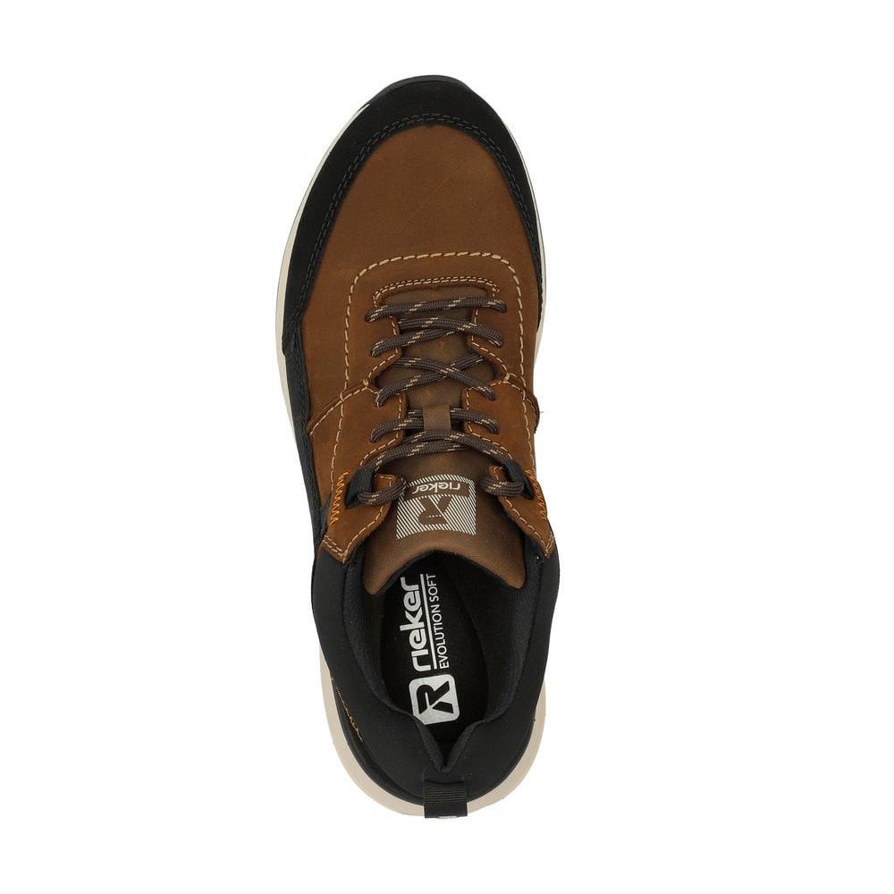 Rieker U0100-22 Brown Water Resistant Wide Fit Lace Up Shoes