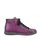 Rieker Ladies N0921-31 Purple Soft Leather Warm Lined Side Zip Ankle Boots