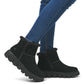 Rieker Ladies W2071-00 Black Suede Warm Lined Ankle Boots