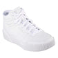 Skechers Ladies Jade High Reward White Faux Leather High Tops Ankle Boots