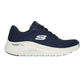 Skechers Womens Arch Fit Big League Navy Vegan Trainers Shoes