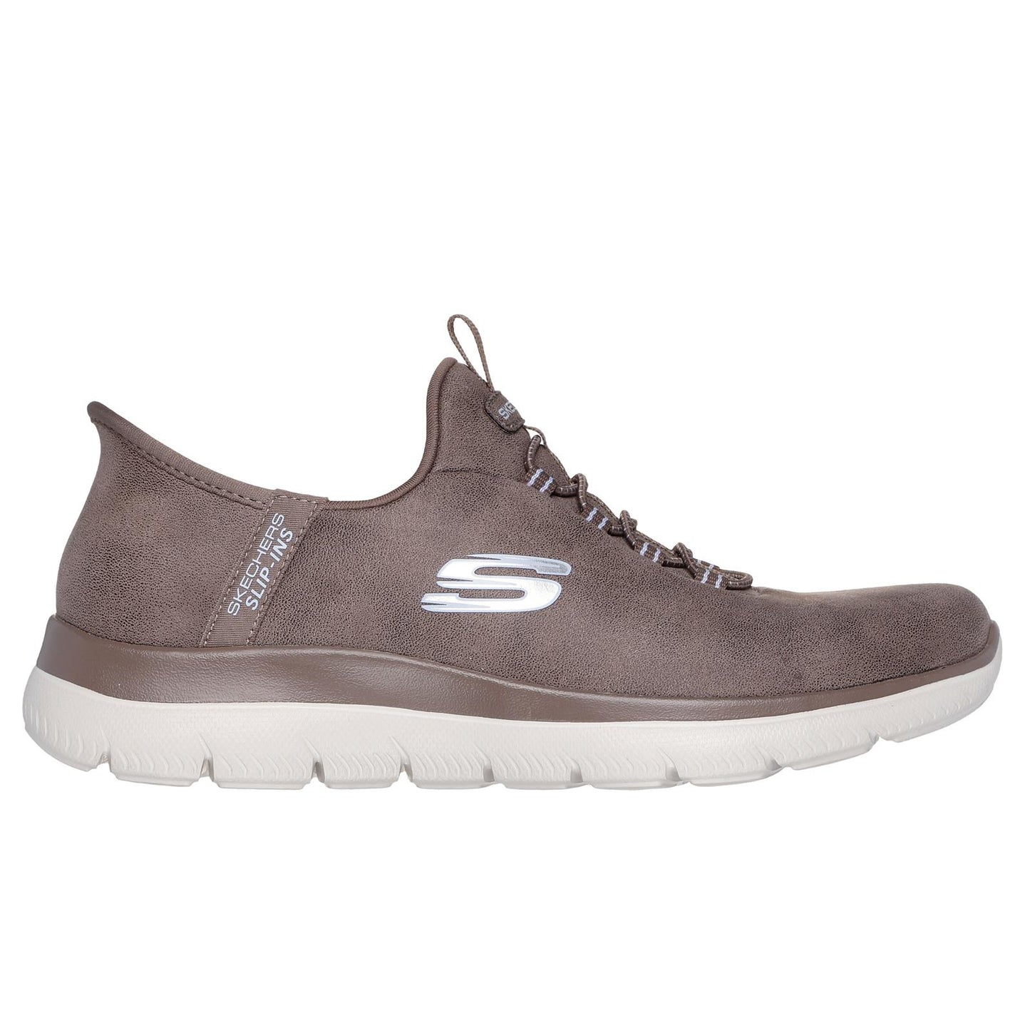 Skechers Womens Summits Unknown Trail Brown Vegan Slip Ins Shoes