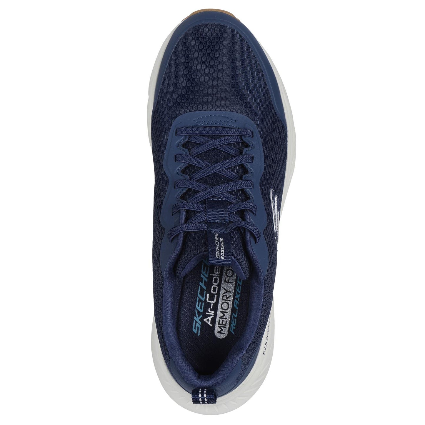 Skechers Mens Edgeridge Rekze Navy/White Recycled Synthetic Slip On Vegan Shoes