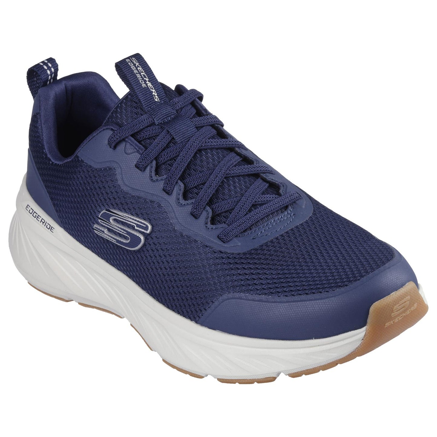 Skechers Mens Edgeridge Rekze Navy/White Recycled Synthetic Slip On Vegan Shoes